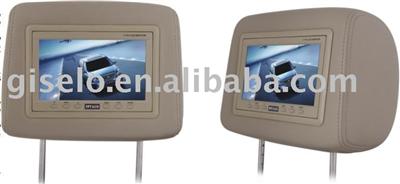 Car monitor 7 inch HD(1440*234) headrest monitor with pillow for BUICK-GL8