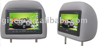 Car monitor 7 inch HD(1440*234) headrest monitor with pillow for Toyota RAV4