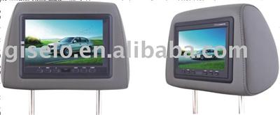 Car monitor 7 inch HD(1440*234) headrest monitor with pillow for TOYOTA-PRADO