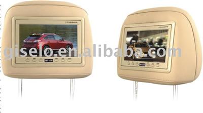Car monitor 7 inch HD(1440*234) headrest monitor with pillow for LEXUS