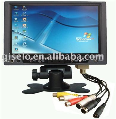 7inch stand alone monitor with VGA/car monitor/car PC monitor