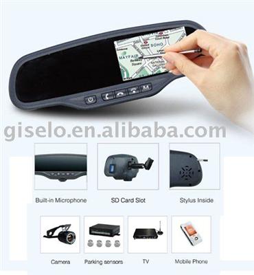 4.3inch car GPS with bluetooth