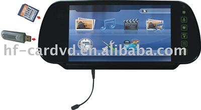 7-inch Rear View monitor with bulettoth and USB/SD HF-738SL
