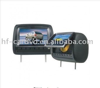 9.0 inch TFT-LCD Headrest DVD-USB-SD-FM Transimitter- 32 bit Game Function