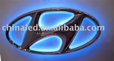 For Hyundai Car Logo LED