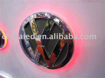 VW Car Badge With SMD LED inside