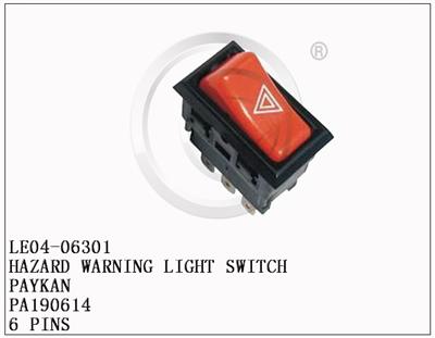 Hazard Warning Light Switch LE04-06301 PA190614