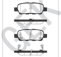 NISSAN    TEANA  J31  X-TRAIL T30\ R Brake Pad   