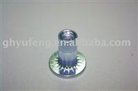 large flange  round/knurled body insert Nuts