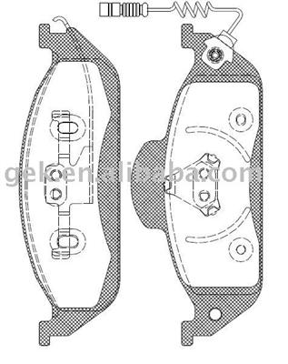 MERCEDES M-CLASS/F brake pad