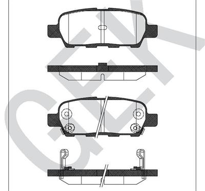 NISSAN    TEANA  J31  X-TRAIL T30\ R Brake Pad