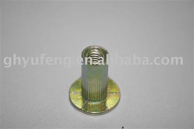 large flange  round/knurled body insert Nuts