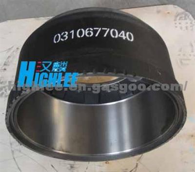 Brake Drum, Heavy Duty, 0310677040, Groove Type