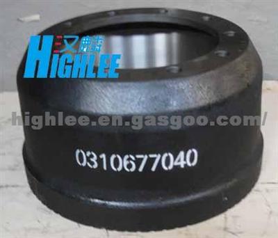 Brake Drum, Heavy Duty, 0310677040, Plain Type