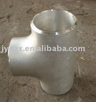 straight stainless steel tee pipe fitting