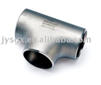 stainless steel straight tee pipe fitting