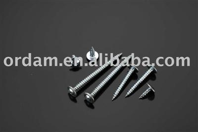 Phillips wafer head self tapping screw , C1022 steel, hardened ,zinc plated,CR6+
