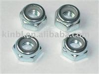 zinc plated hex nylon nut