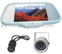 Car Rearview Mirror Parking Sensor With 7 TFT-LCD Display