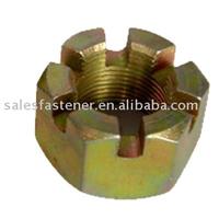 Brass Hex Slotted Nut