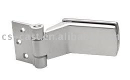 Glass to wall door hinge