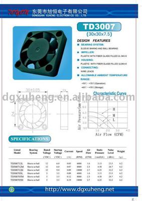 TD3007 cooling fan