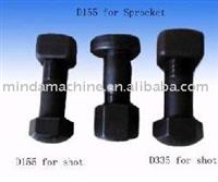 carriage bolt,track shoe bolt;rail track bolt