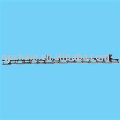 Double pitch conveyor roller chain attachments