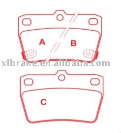 Brake Pads for Toyota  D1051-7955 78.4 mm