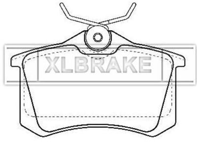 BRAKE PAD FOR V.W 87 mm 52.9 mm 17 mm