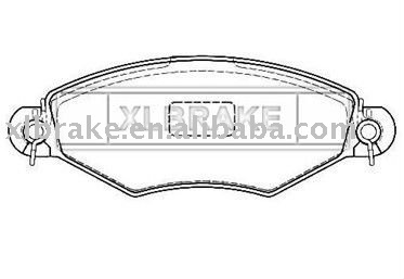 Brake Pads for Peugeot  GDB1361 , 4252.04
