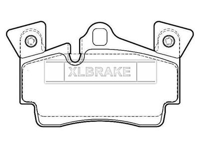 BRAKE PAD FOR AUDI 117 mm 73 mm 16.7 mm