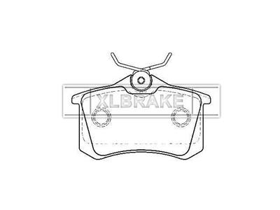 BRAKE PAD FOR AUDI 87 mm 52.9 mm 17 mm