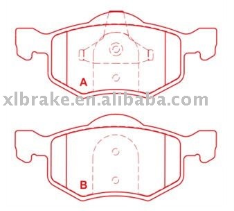 Brake Pads for Ford  D843-7719