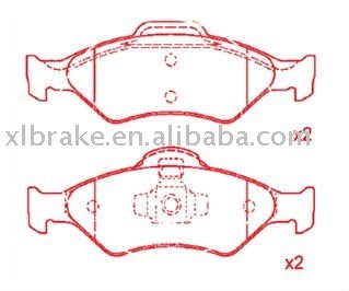 Brake Pads for Ford--GDB1419