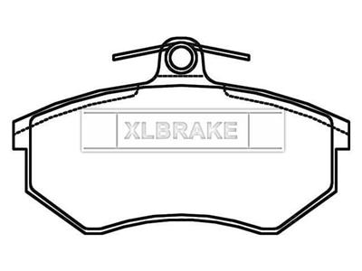 BRAKE PAD FOR AUDI 118.85 mm 69.80 mm 16.3 mm