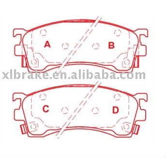 Mazda Brake Pads  D637-7515