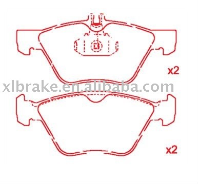 Brake Pads for Mercedes-Benz  GDB1215,D853-8215,0034202920