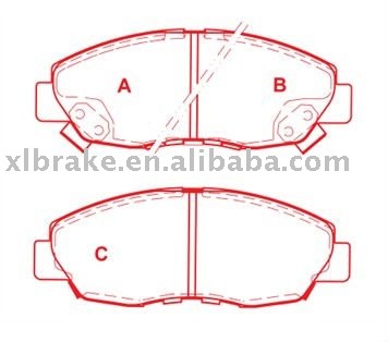 Honda D465-7345 Brake Pads