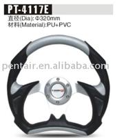 Steering wheel black+silver