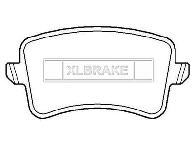 BRAKE PAD FOR AUDI  116.5 mm 59 mm 17.7 mm