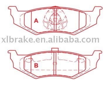 Brake Pads for Chrysler--GDB1234