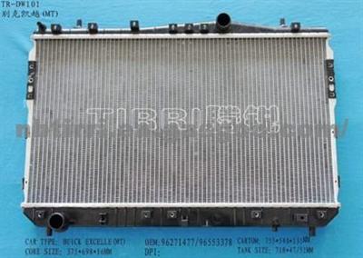 Buick Excelle Brazed Radiator 375*698*16mm Radiator