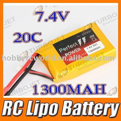 1300mah 7.4V 20c RC Lipo Battery