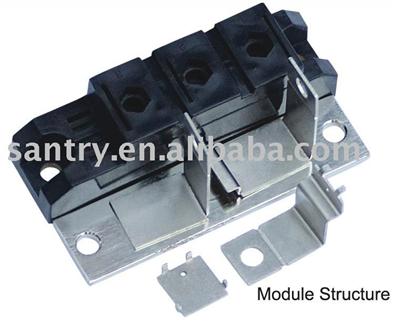 Diode module structure (electric module, semiconductor rectifier)