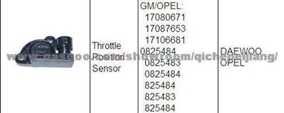 Throttle Position Sensor for Daewoo 17080671