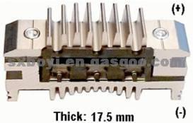 Rectifier DELCO 606625  LUCAS 21220367 UBB204 MAGNETI MARELLI 940038228  PEUGEOT 572277  VALEO NC013 NC014 VL-DUCELLIER 581025 581017 581078 593074 61