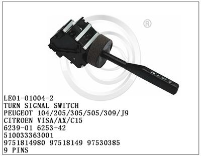 Turn Signal Switch for Peugeot 97530385