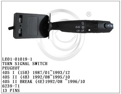 Turn Signal Switch for Peugeot 6239-71