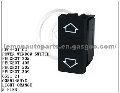 Power Window Switch for Peugeot 6551-21